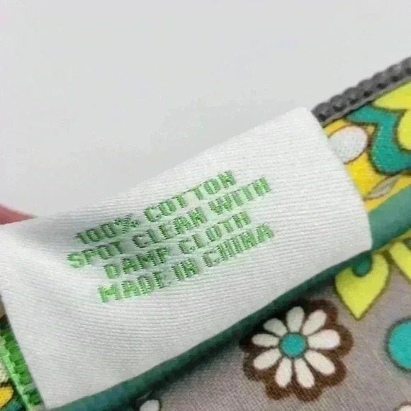 Vera Bradley Retired Lemon Parfait Turquoise Paisley Mini Computer, Crossbody! - Picture 14 of 14